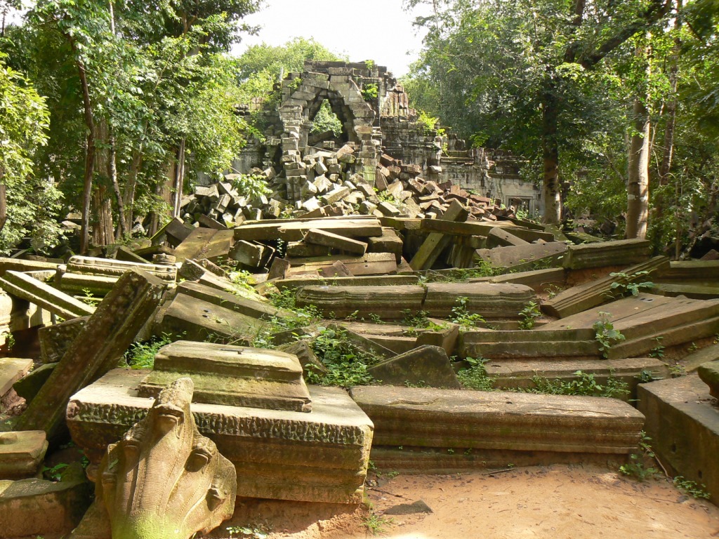Most of the temple has tumbled down over the centuries