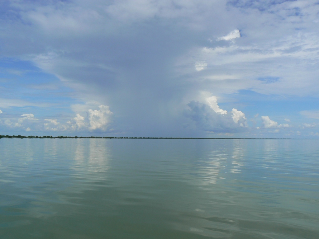 Just passed the village the lake opens up - it was still, clam and beautiful