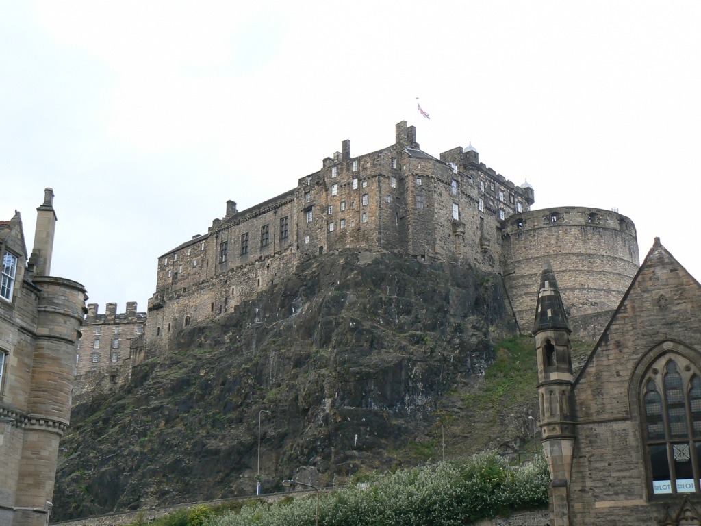 Edinburgh castle dominates the city - and is the venue for the milirary tattoo