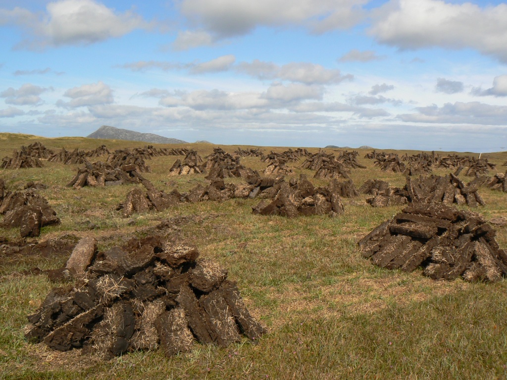 Some houses are still heated with peat