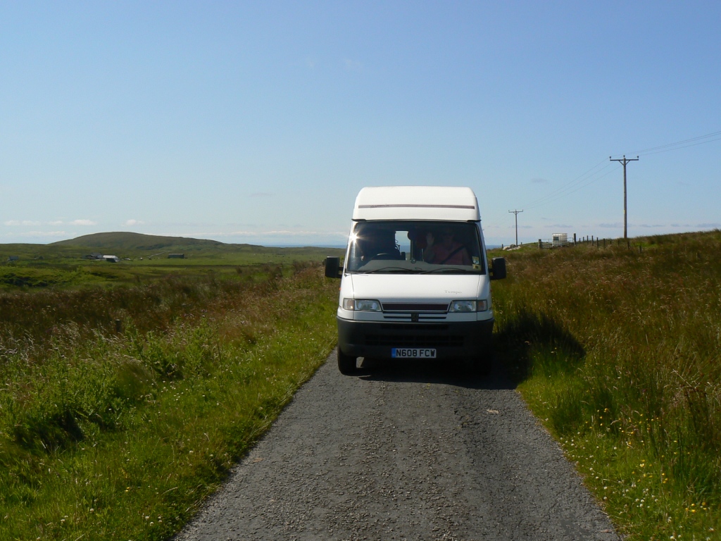 Many of the roads were only just wide enough for Tempo - but had passing bays