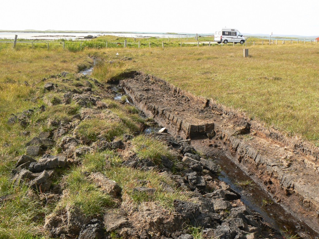 Peat needs to be dug and dried before use