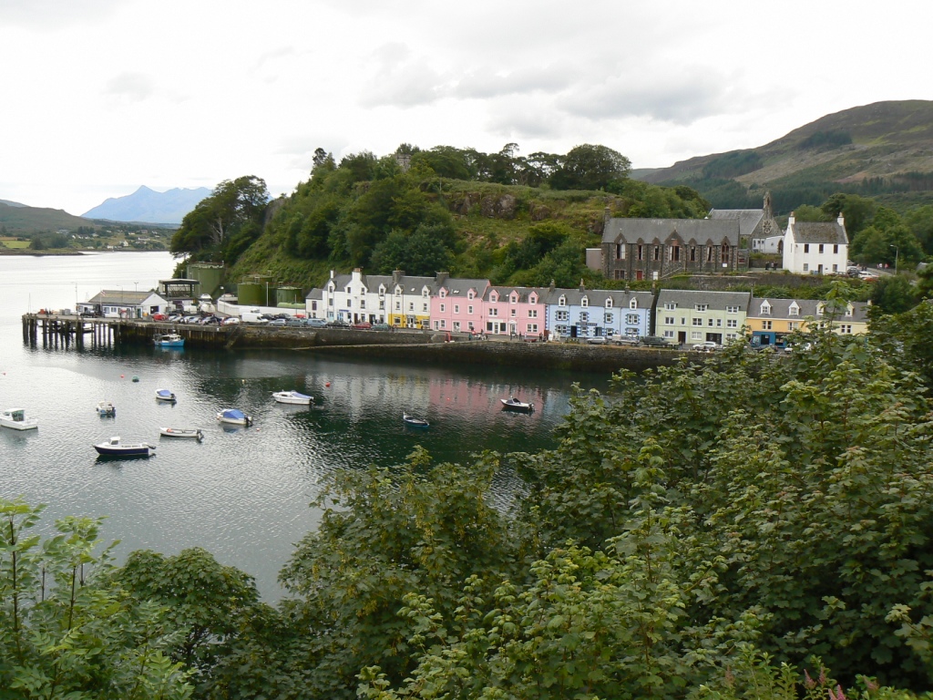 Portree on the Isle of Skye is colorful. 