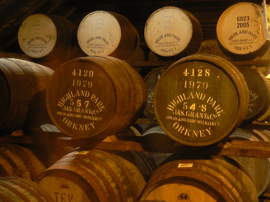... is aged for a number of years in casks